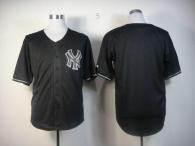 New York Yankees Blank Black Fashion Stitched MLB Jersey