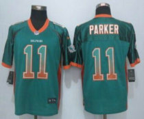 Nike Miami Dolphins -11 DeVante Parker Aqua Green Team Color Stitched NFL Elite Drift Fashion jersey