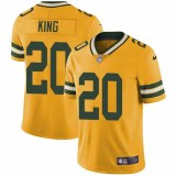 Nike Packers -20 Kevin King Yellow Stitched NFL Limited Rush Jersey
