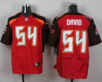 Nike Tampa Bay Buccaneers -54 Lavonte David Red Team Color Stitched NFL New Elite Jersey
