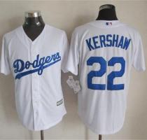 Los Angeles Dodgers -22 Clayton Kershaw White New Cool Base Stitched MLB Jersey