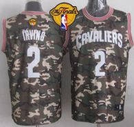 Cleveland Cavaliers -2 Kyrie Irving Camo Stealth Collection The Finals Patch Stitched NBA Jersey