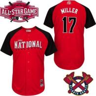 Atlanta Braves #17 Shelby Miller Red 2015 All-Star National League Stitched MLB Jersey