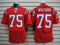 Nike New England Patriots -75 Vince Wilfork Red Alternate Mens Stitched NFL Elite Jersey