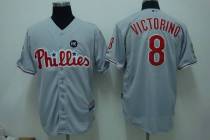 Philadelphia Phillies #8 Shane Victorino Stitched Grey MLB Jersey