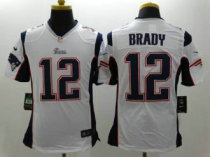 Nike New England Patriots -12 Tom Brady White Stitched NFL Limited Jersey