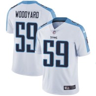 Nike Titans -59 Wesley Woodyard White Stitched NFL Vapor Untouchable Limited Jersey