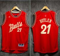 Chicago Bulls -21 Jimmy Butler Red 2015-2016 Christmas Day Stitched NBA Jersey