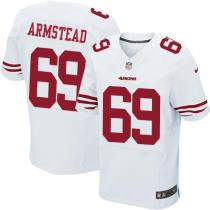 Nike San Francisco 49ers #69 Arik Armstead White Men‘s Stitched NFL Elite Jersey