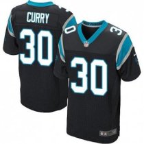 Nike Carolina Panthers -30 Stephen Curry Black Team Color Stitched NFL Elite Jersey