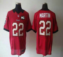 Nike Buccaneers -22 Doug Martin Red Team Color With MG Patch Stitched NFL Elite Jersey