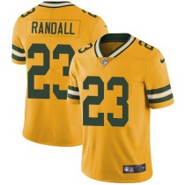 Nike Packers -23 Damarious Randall Yellow Stitched NFL Limited Rush Jersey