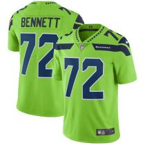 Nike Seahawks -72 Michael Bennett Green Stitched NFL Limited Rush Jersey