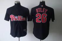 Philadelphia Phillies #26 Chase Utley Black Stitched MLB Jersey