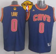 Revolution 30 Cleveland Cavaliers -0 Kevin Love Navy Blue The Finals Patch Stitched NBA Jersey