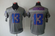 Nike Bills -13 Steve Johnson Grey Shadow Stitched NFL Elite Jersey