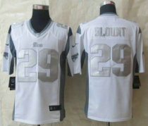 Nike New England Patriots -29 LeGarrette Blount White NFL Limited Platinum Jersey