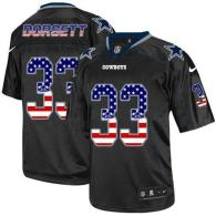 Nike Dallas Cowboys #33 Tony Dorsett Black Men's Stitched NFL Elite USA Flag Fashion Jersey