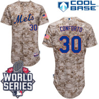 New York Mets -30 Michael Conforto Camo Alternate Cool Base W 2015 World Series Patch Stitched MLB J