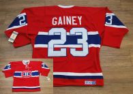Montreal Canadiens -23 Bob Gainey Stitched Red CH CCM Throwback NHL Jersey