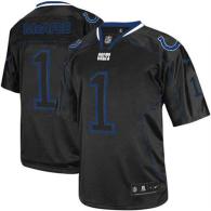 Nike Indianapolis Colts #1 Pat McAfee Lights Out Black Men's Stitched NFL Elite Jersey