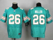 Nike Miami Dolphins -26 Lamar Miller Aqua Green Alternate Stitched NFL Elite Jersey