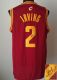 Revolution 30 Autographed Cleveland Cavaliers -2 Kyrie Irving Red Stitched NBA Jersey