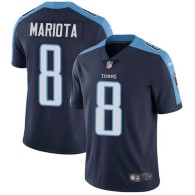 Nike Titans -8 Marcus Mariota Navy Blue Alternate Stitched NFL Vapor Untouchable Limited Jersey