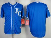 Kansas City Royals Blank Blue Alternate 2 Cool Base Stitched MLB Jersey