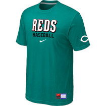 Cincinnati Reds Green Nike Short Sleeve Practice T-Shirt
