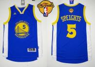Revolution 30 Golden State Warriors -5 Marreese Speights Blue The Finals Patch Stitched NBA Jersey