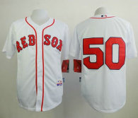 Boston Red Sox #50 Mookie Betts White Cool Base Stitched MLB Jersey