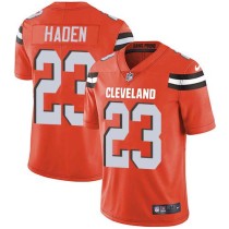 Nike Browns -23 Joe Haden Orange Alternate Stitched NFL Vapor Untouchable Limited Jersey