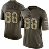Nike Carolina Panthers -88 Greg Olsen Green Stitched NFL Limited Salute to Service Jersey