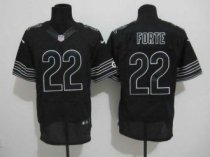 Nike Bears -22 Matt Forte Black Shadow Stitched NFL Elite Jersey