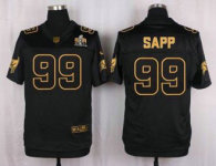 Nike Tampa Bay Buccaneers -99 Warren Sapp Black Stitched NFL Elite Pro Line Gold Collection Jersey
