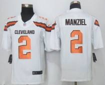 Nike Cleveland Browns -2 Johnny Manziel White Stitched NFL Limited Jersey