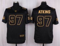 Nike Cincinnati Bengals -97 Geno Atkins Black Stitched NFL Elite Pro Line Gold Collection Jersey