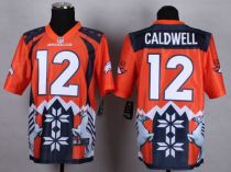 Nike Denver Broncos #12 Andre Caldwell Orange Men's Stitched NFL Elite Noble Fashion Jersey