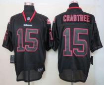 Nike San Francisco 49ers #15 Michael Crabtree Lights Out Black Men‘s Stitched NFL Elite Jersey