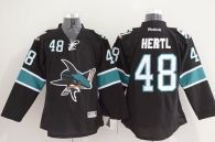 San Jose Sharks -48 Tomas Hertl Black Stitched NHL Jersey