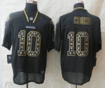 New Orleans Saints -10 Brandin Cooks New Lights Out Black NFL Elite Jersey