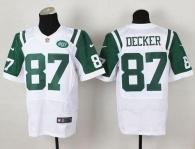 Nike New York Jets -87 Eric Decker White Men's Stitched NFL Elite Jersey