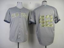 New York Yankees -42 Mariano Rivera Grey USMC Cool Base Stitched MLB Jersey