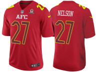 2017 PRO BOWL AFC REGGIE NELSON RED GAME JERSEY