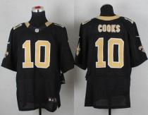 Nike New Orleans Saints #10 Brandin Cooks Black Team Color Men's Stitched NFL Elite Jersey