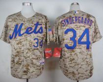 New York Mets -34 Noah Syndergaard Camo Alternate Cool Base Stitched MLB Jersey