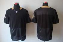 Nike Saints Blank Black Team Color Stitched NFL Elite Jersey