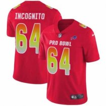 Nike Bills -64 Richie Incognito Red Stitched NFL Limited AFC 2018 Pro Bowl Jersey