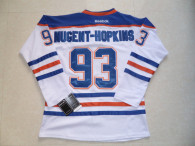 Edmonton Oilers -93 Nugent-Hopkins White Stitched NHL Jersey